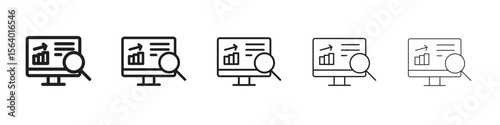 Data Analysing icon. modern outline style vector icons series
