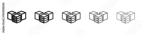 Data center icon. modern outline style vector icons series