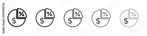 Dividend yield icon. modern outline style vector icons series