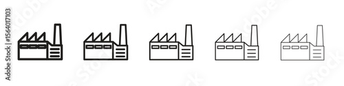 Factory icon. modern outline style vector icons series