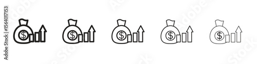 Fiscal policy icon. modern outline style vector icons series