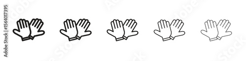 Gloves icon. modern outline style vector icons series