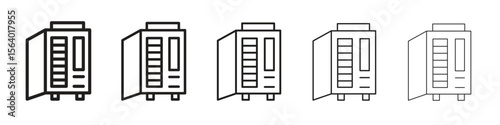 Infrared heat cabin icon. modern outline style vector icons series