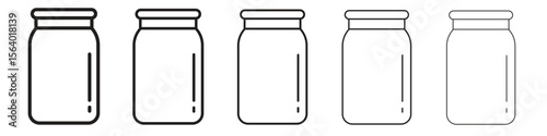 Jar icon. modern outline style vector icons series