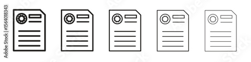 License icon. modern outline style vector icons series