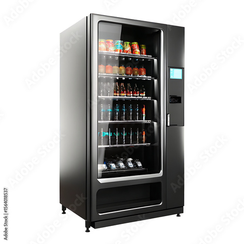 Modern vending machine isolated on a white background png ai generated