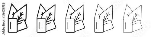 Mint gum icon. modern outline style vector icons series