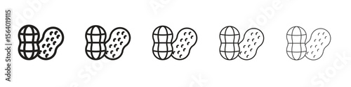 Peanut icon. modern outline style vector icons series