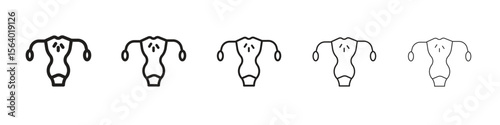Pelvic inflammatory disease icon. modern outline style vector icons series