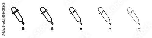 Pipette icon. modern outline style vector icons series