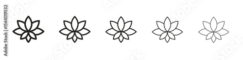 Protea icon. modern outline style vector icons series