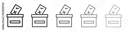 Referendum icon. modern outline style vector icons series
