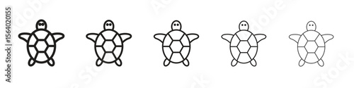 Sea turtle icon. modern outline style vector icons series