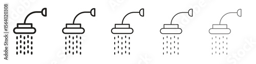 Shower Head icon. modern outline style vector icons series