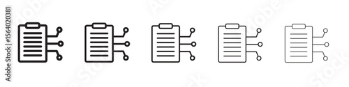 Smart contract icon. modern outline style vector icons series