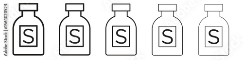 Solvent icon. modern outline style vector icons series