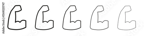 Strong arm icon. modern outline style vector icons series
