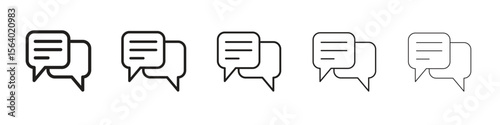 Text chat icon. modern outline style vector icons series