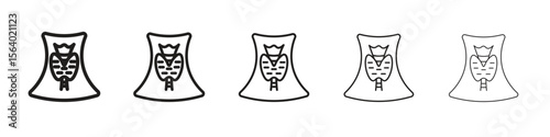 Thyroid icon. modern outline style vector icons series
