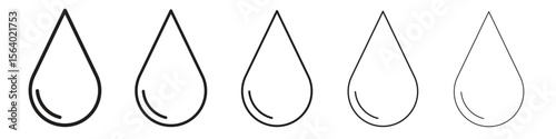 Water drop icon. modern outline style vector icons series