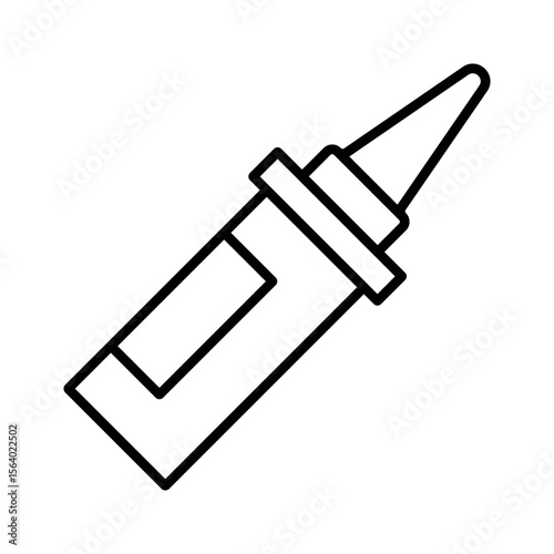 Plumbing Sealant Tube Icon Vector. Silicone Sealant Tube Logo