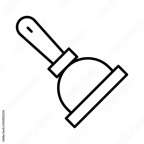 Toilet Plunger Icon Vector. Plunger Logo