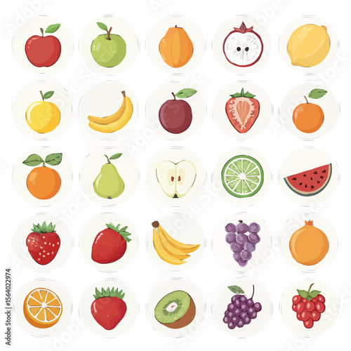 seamless pattern with fruits | fruit icon