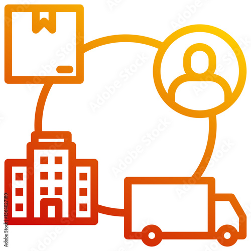 Distribution Network Icon