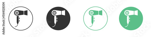 Blow dryer icon vector pictogram for ui ux interface elements
