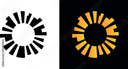 Minimal Spinner Icons . Segmented Circular Loading Vector Set