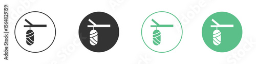 Cocoon icon vector pictogram for ui ux interface elements