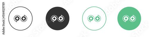 Devops icon vector pictogram for ui ux interface elements