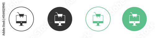 E commerce platform icon vector pictogram for ui ux interface elements