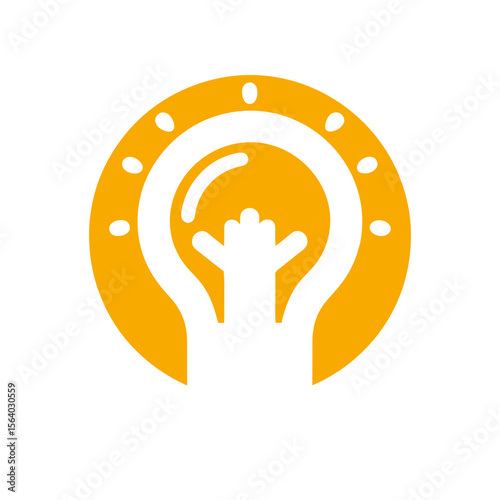 A creative illustration of a hand holding a light bulb, symbolizing innovation and ideas