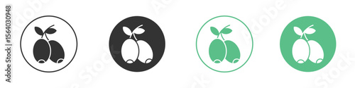 Jujube icon vector pictogram for ui ux interface elements