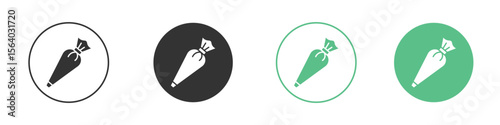 Pastry bag icon vector pictogram for ui ux interface elements
