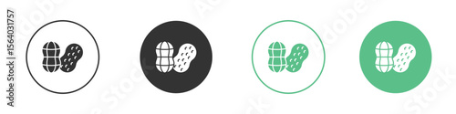 Peanut icon vector pictogram for ui ux interface elements