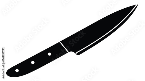 Sharp Kitchen Knife Illustration