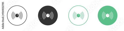 Sensor icon vector pictogram for ui ux interface elements