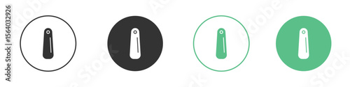 Shoehorn icon vector pictogram for ui ux interface elements