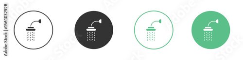 Shower Head icon vector pictogram for ui ux interface elements
