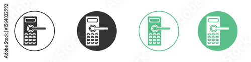 Smart lock icon vector pictogram for ui ux interface elements