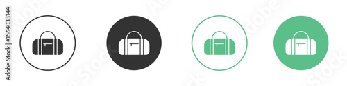 Sports bag icon vector pictogram for ui ux interface elements