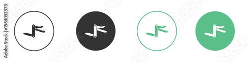 Swiss Knife icon vector pictogram for ui ux interface elements