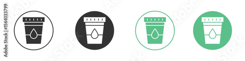 Urine test icon vector pictogram for ui ux interface elements