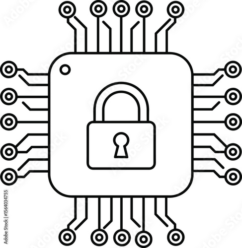 lock icon vector illustration 