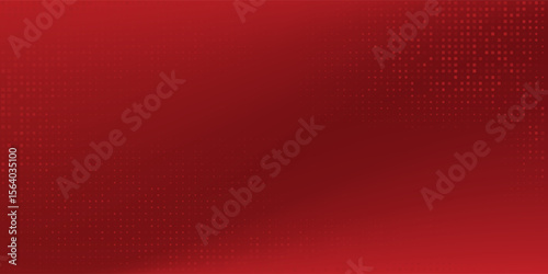 Red diagonal geometric shape with halftone. Modern fiber textured vector eps 10