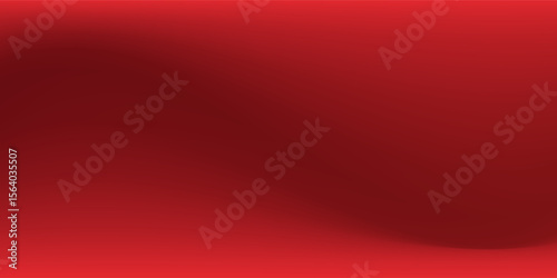Abstract red gradient background, light and shadow on the backdrop with dimensions, hot tone wall with intense color, horizontal wallpaper.