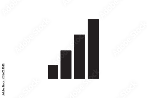 Bars Silhouette Image in White background