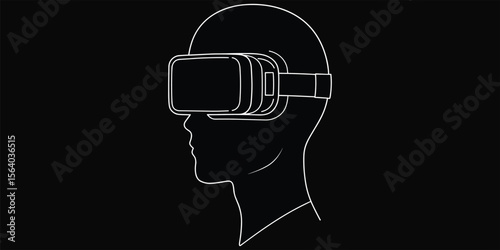 Immersive Virtual Reality Experience Exploring Futuristic Digital Worlds, Gaming, and Education with Advanced VR Headsets for Cutting-Edge Technology, Entertainment, and Training Simulations